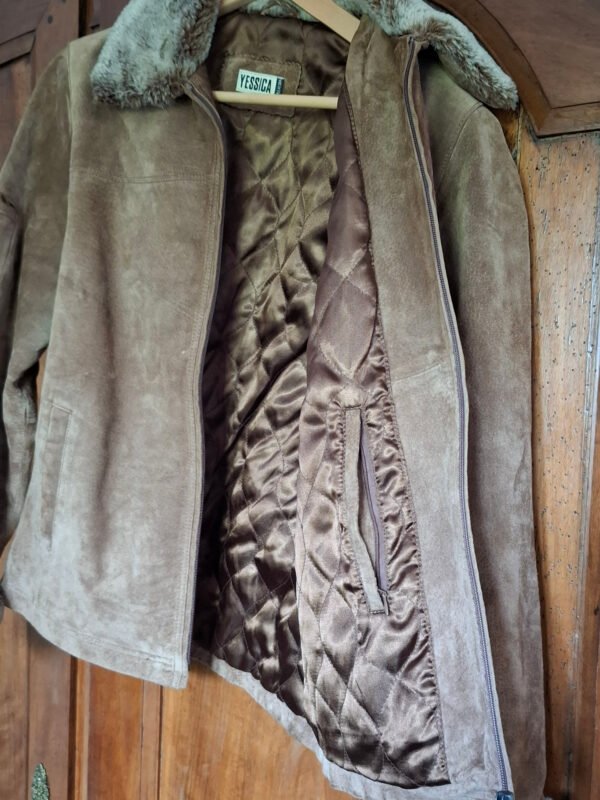 blouson daim style bombardier